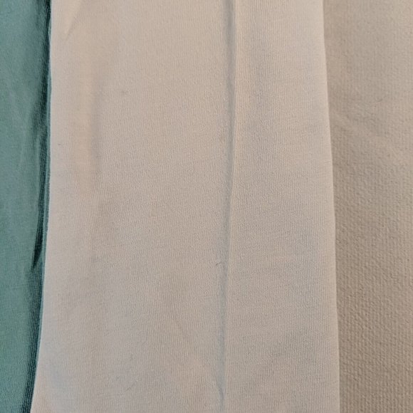 2 Zara T-Shirts Tops White Teal Blue Mint Green Pocket Detail Women's M Medium - Picture 16 of 16